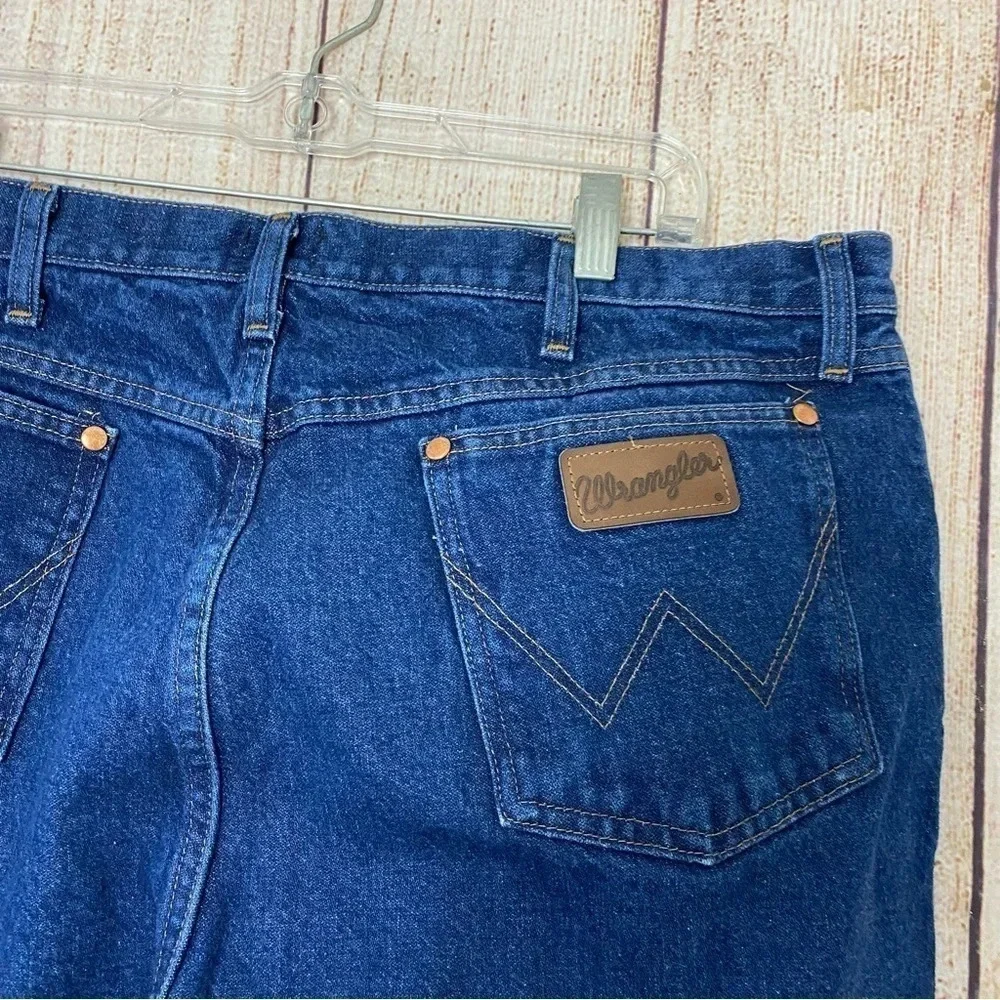 Wrangler Mens Regular Fit Plaid lined Jeans Size 40X34